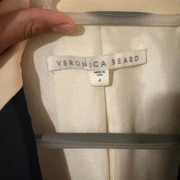 Veronica Beard Cream Tuxedo with Black Accents - Picture 2 of 4
